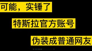疑似，特斯拉伪装成普通网友