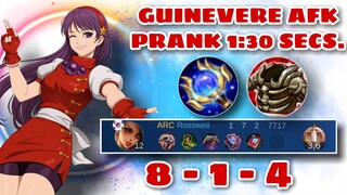 GUINEVERE AFK 1:30 SECS - STILL OWNED ESME GOLD LANE - ATHENA ASAMIYA GAMEPLAY - MOBILE LEGENDS