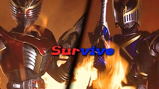 [การฟื้นฟูคุณภาพของภาพ] Survival Dragon Rider VS Survival Night Rider แต่ดูสด!