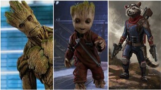 Groot and rocket full screen whatsapp status 60fps