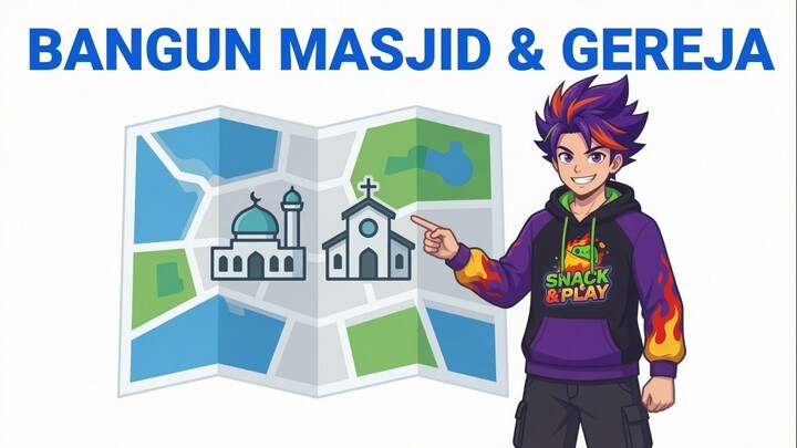 Fokus Bangun Masjid, Gereja, dan Trotoar di Theotown