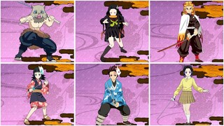 Demon Slayer - All Characters Outfits - Kimetsu no Yaiba Hinokami Chronicles