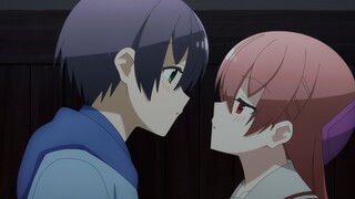 Tsukasa-chan show her high school uniform to Nasa-kun and kiss | Tonikaku Kawaii: Joshikou-hen
