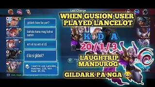 When Gusion User Played Lancelot in Mythic Rank | Gildark Gaming Prank