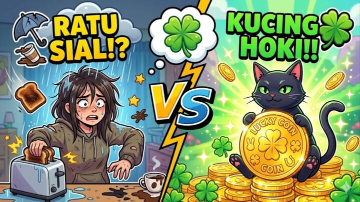 Nasib Sial Bisa Menular? Kisah Sam dan Kucing Ajaib Penjaga Keberuntungan! Review anime luck