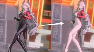 【MMD】黑丝变白丝，做给自己看的