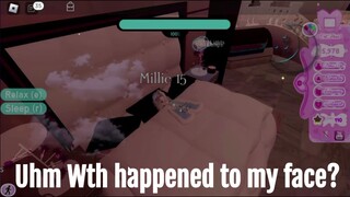 Bro wtf happened to my character's face?