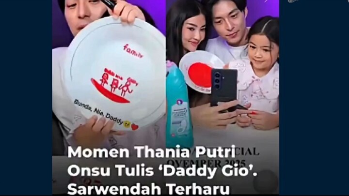 Thania Putri Onsu Gambar Sebuah Keluarga dan Tuliskan ‘Daddy Gio’