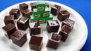 Cách làm THẠCH MILO CUBE uống trà sữa ngon tuyệt - Món Ăn Ngon