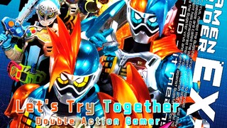 [个人汉化&MV]假面骑士EX-AID双人动作玩家战斗曲《Let's Try Together》“你就是我 我就是你”