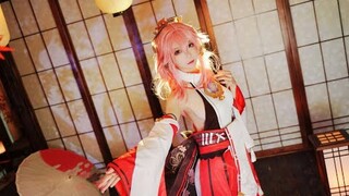 The Best Ever Cosplay Genshin Impact 2.1 | Yae Miko , Raiden shogun: Baal , Kujou Sara