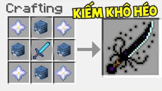 THỬ THÁCH SINH TỒN TRONG THẾ GIỚI TOÀN LÀ KIẾM TRONG MINECRAFT #16 *KIẾM KHÔ HÉO CỰC MẠNH*