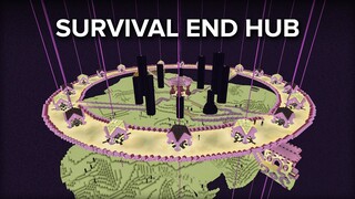 We Built The MOST Epic End Hub in Survival Minecraft