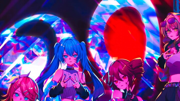 [Phụ đề tiếng Trung 4k] "V" / Kakuriyo feat. Hatsune Miku + Kagamine Rin + テト có dấu + GUMI + hoa