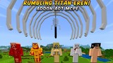 RUMBLING TITAN EREN!! ADDON ATTACK ON TITAN - SHINGEKI NO KYOJIN MCPE 1.16!
