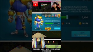 14JUTA GEMS ITACHI 3202 UP POWER 600JUTA || RISE OF KINGDOMS