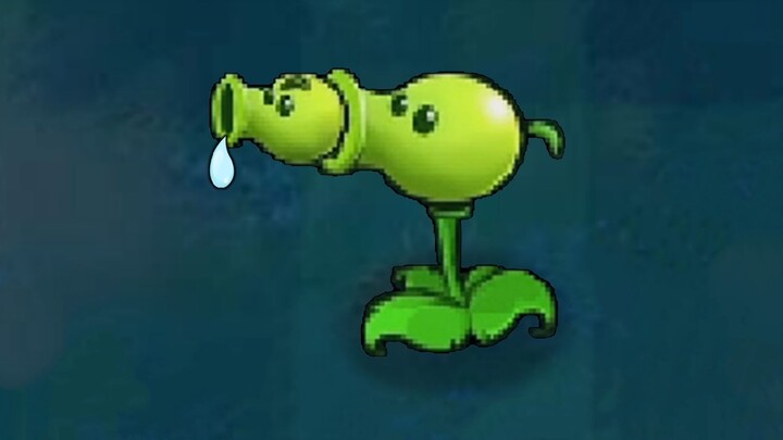 The peashooter is shooting!