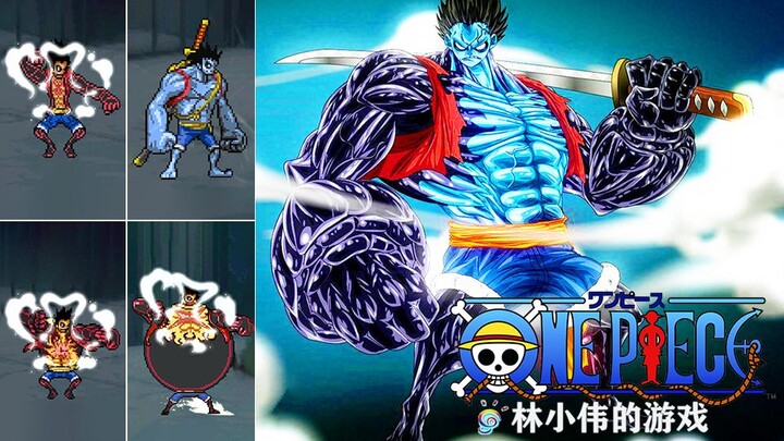 One Piece Luffy Gear 4 Full Forms Blue Nightmare, Snake Man, and Bounce Man Forms