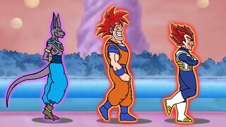 Dragon Ball Super Boys with Evolution  ( Dr Livesey Walking Meme )