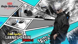 𝐏𝐀𝐑𝐓 1 || Drawing of Gojo Satoru from Jujutsu Kaisen 🥶