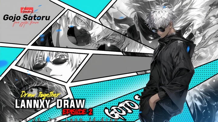 𝐏𝐀𝐑𝐓 1 || Drawing of Gojo Satoru from Jujutsu Kaisen 🥶