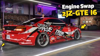 Need for Speed Heat - 2JZ GTE NISSAN SILVIA SPEC-R AERO Customization | Real Engine & Sound