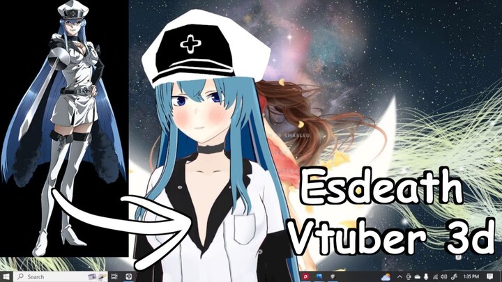 Membuat Esdeath Menjadi Vtuber 3d