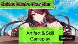 Genshin Impact Indonesia - Pembahasan Beidou Electro Four Star mengenai Artifact & Skill + Gameplay