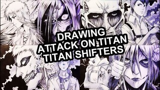 Drawing Ymir from Attack on Titan/Shingeki no Kyojin in Manga Style