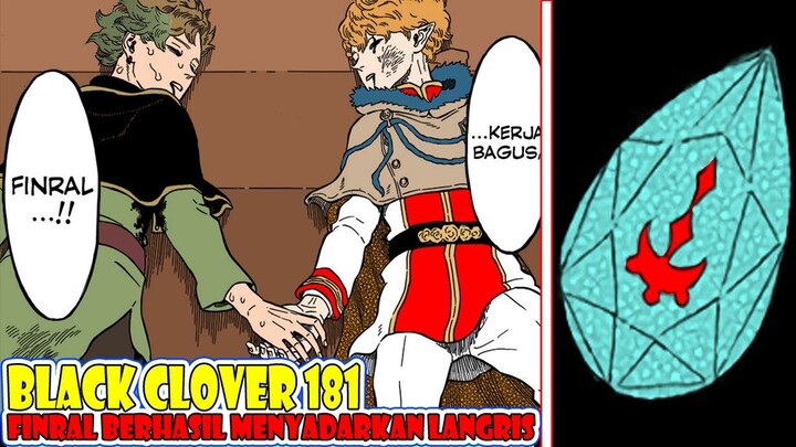 Pembahasan Black Clover 181, Pukulan Kasih Sanyang Seorang Kakak Berhasil Menyadarkan Langris