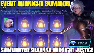 EVENT DRAW SKIN SILVANNA MIDNIGHT JUSTICE LIMITED - KIRA2 HABIS BERAPA DIAMOND YA? MOBILE LEGENDS