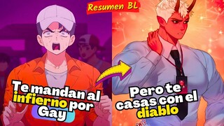 SI ERES GAY TE VAS A IR AL INFIERNO CON EL DIABLO😈 - Manhwa BL resumen