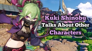 Kuki Shinobu Talks About Other Characters | Genshin Impact