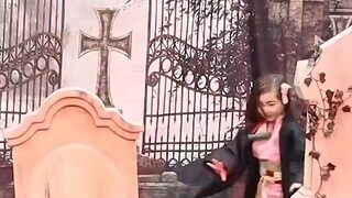 Cosplay Kimetsu no Yaiba Nezuko sangat lucu