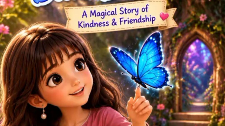 Muskan and blue Butterfly 🦋