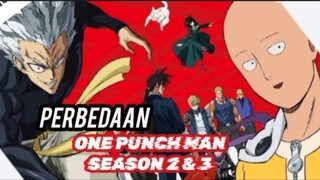 One Punch Man Season 2 & 3, Difference