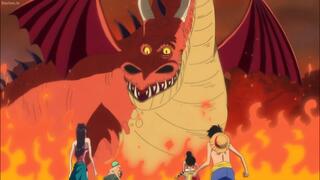 The Straw Hats faced off with the True Dragon on an island melted by volcanic lava || ONE PIECE