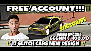 || CAR PARKING MULTIPLAYER 4.8.2 || FREE ACCOUNT GIVEAWAY || 17 GLITCH CARS NEW DESIGN