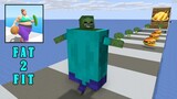 Monster School : FAT 2 FIT CHALLENGE - Minecraft Animation