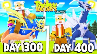 Tóm Tắt 400 Ngày Minecraft Pixelmon Sinh Tồn Siêu Khó Tôi Bắt Pokemon Huyền Thoại !!