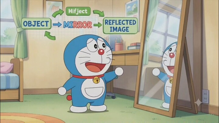 reflection of mirror #educational video #ai video #science #facts