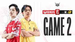 BIGETRON ALPHA vs ONIC | Regular Season WEEK 1 DAY 2 | GAME 2 | #MPLIDS11