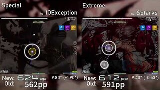 Sliders vs 1-2 jumps! | Vickeblanka - Black Rover (TV Size) +HDDT | IOException vs Sotarks