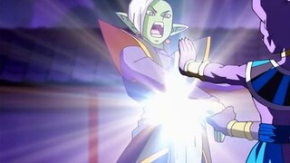 Zamasu wanted to kill God Kai, but was caught by Beerus. Go away!