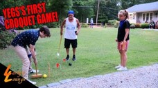 Teaching Yegs How to Play Croquet! Uncle Chris Reaction