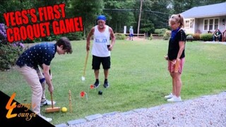 Teaching Yegs How to Play Croquet! Uncle Chris Reaction
