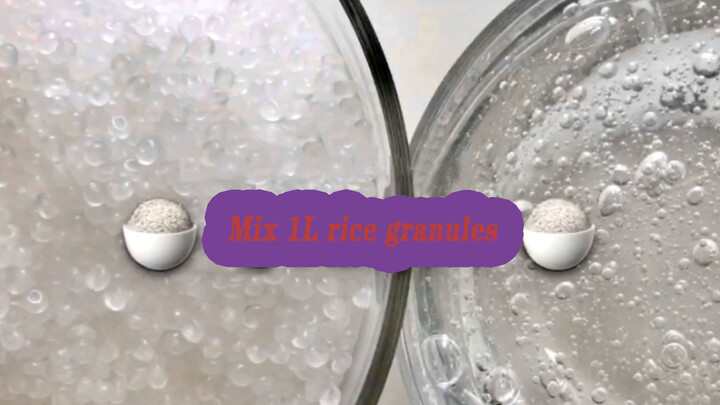 [ASMR]ผสมสไลม์กับข้าวปลอม