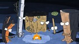 5 pieces of wood kill each other, should the weak be bullied? black humor animation