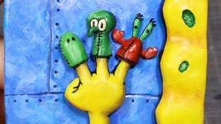 "Realistic Spongebob Close-up"