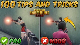 TOP 100 TIPS AND TRICKS in PUBG MOBILE/BGMI Compilation (Ultimate Noob To Pro Guide/Tutorial)